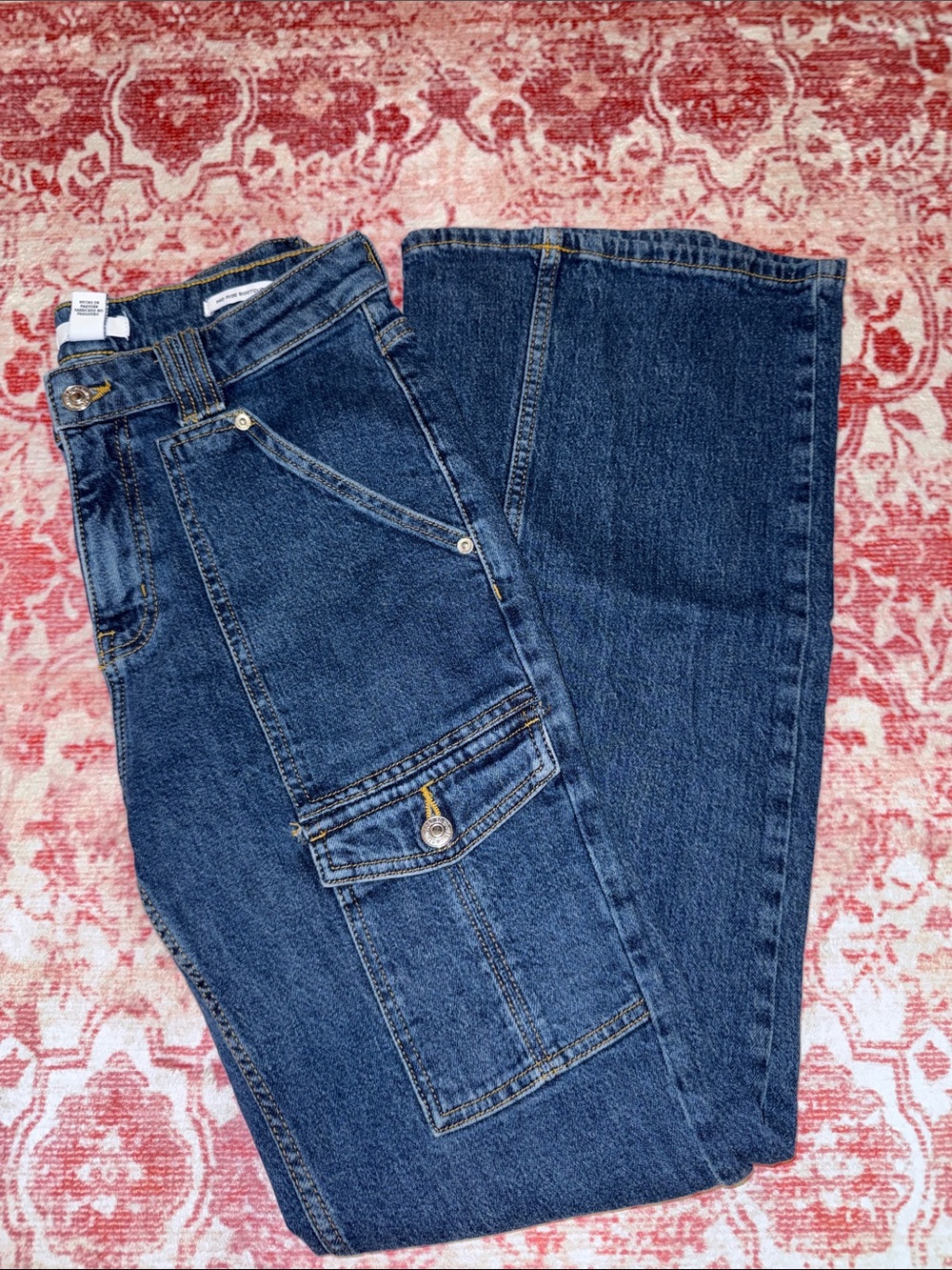 Forever 21 Dark Blue Mid rise bootcut Jeans